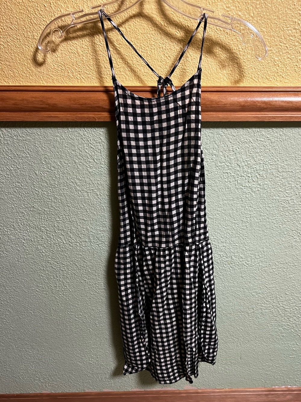 Abercrombie & Fitch Black & White Gingham Mini Dress | Size M #gingham #minidres